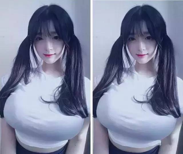 假体丰胸对比图|这位妹子你这胸加特效了吧!duang~duang~duang